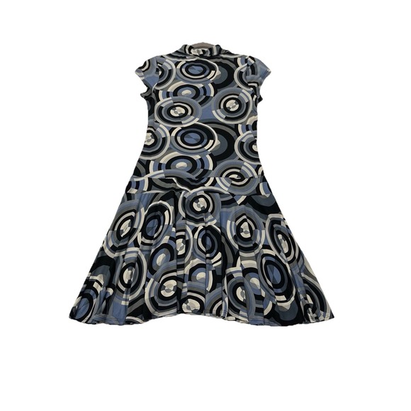 Hypnotik Women's Dress XL Blue Swirls Short Vintage Y2K Stretch Edgy MadeInUSA - Picture 5 of 9